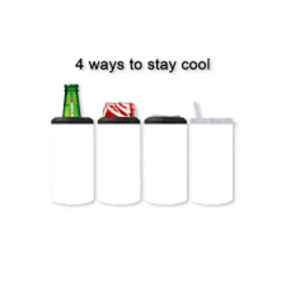 Happy Camper Camping Quotes 4 in 1 Can Cooler 14oz Tumbler 🎉sale